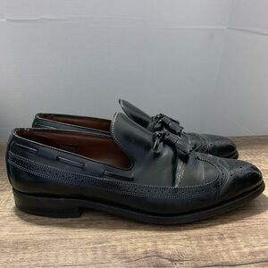 Allen Edmonds Berwick Black Tassel Men’s Leather Wing Tip Loafer